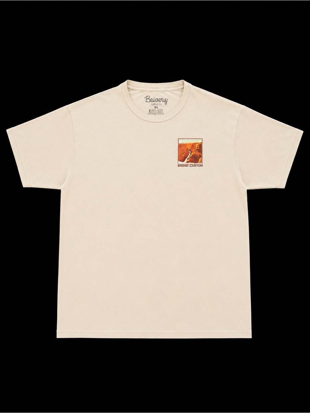 Bowery Supply Co. Grand Canyon Graphic Tee XL Cream Outdoor Streetwear